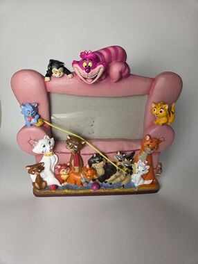 Disney Pets Cats Photo Frame 3D Aristocats Cheshire Oliver Figaro Siamese 4x6